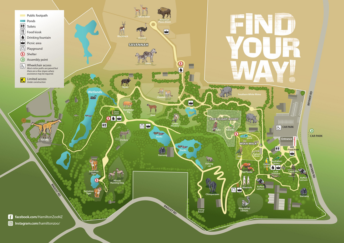 Hamilton Zoo Map image 1